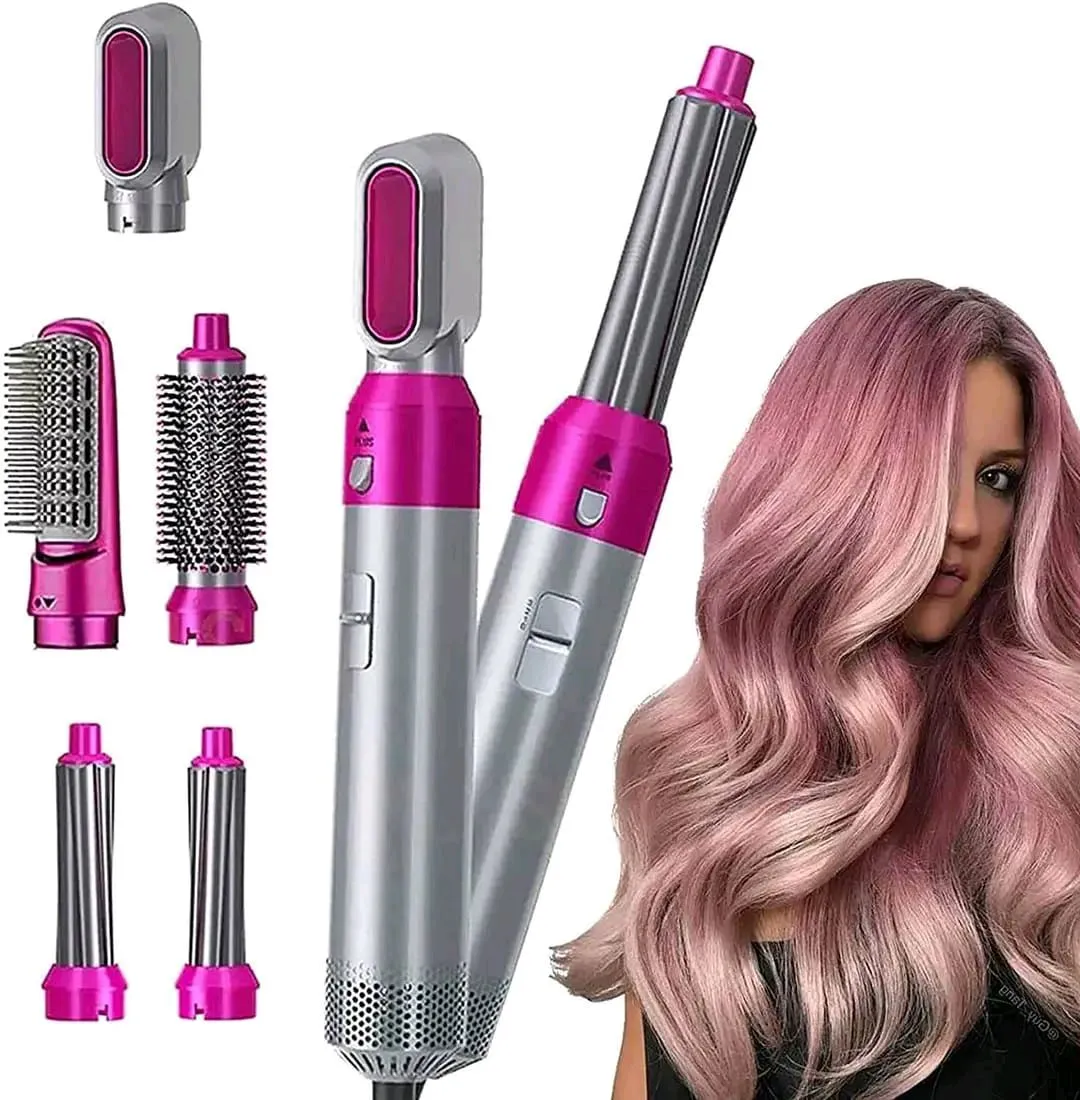 *Product Name*: 5 in 1 Hot Air Hair Styler Brush – Multi-Function Hair Dryer, Curler, Straightener & Volumizer for Salon Style Hair at Home
*Product Description*: Achieve professional salon-style hair at home with this 5-in-1 Hot Air Hair Styler. Designed