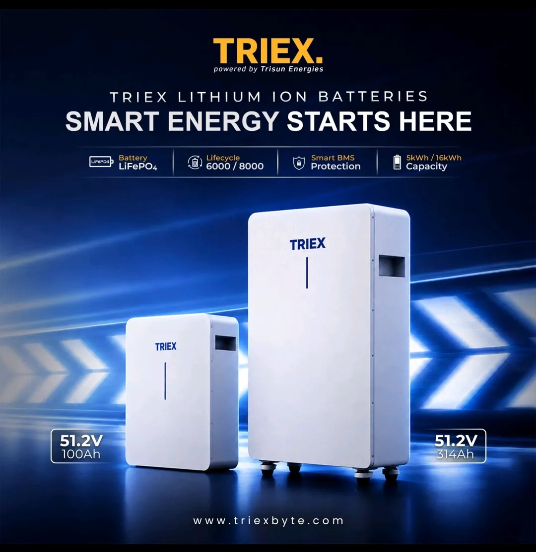 Triex lithium battery IP-21 51.2V (16KW) 314Ah