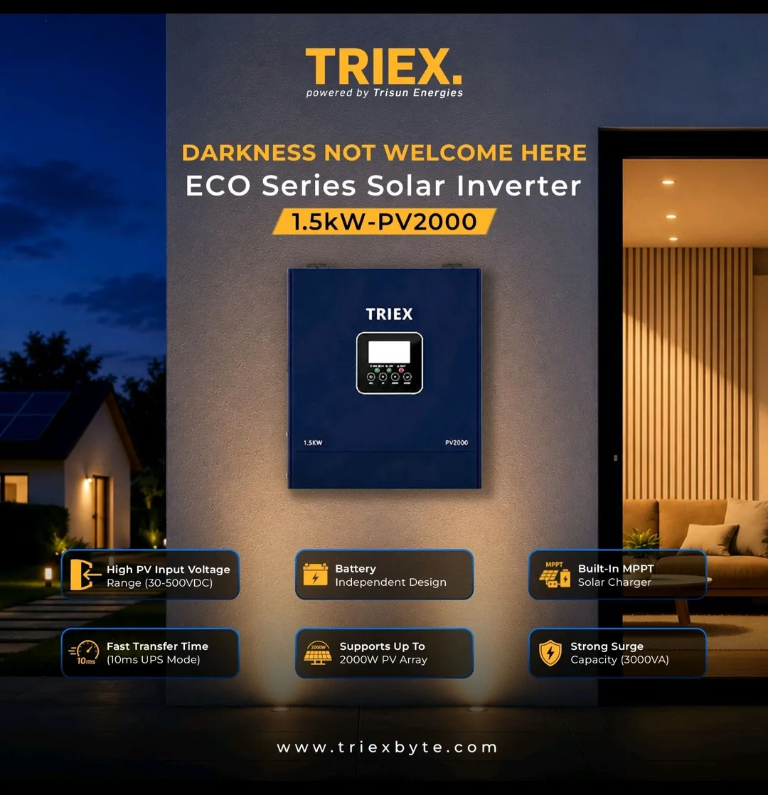 Triex Inverter 1.5 KW IP-21 (PV-2000)