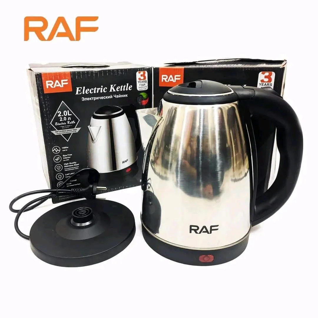 *Product Name*: RAF Electric Kettle Stainless Steel Fast Boil
*Product Description*: Looking for a reliable, stylish electric kettle that fits your busy Pakistani kitchen? This premium quality kettle boils water faster and simpler than ever, perfect for d