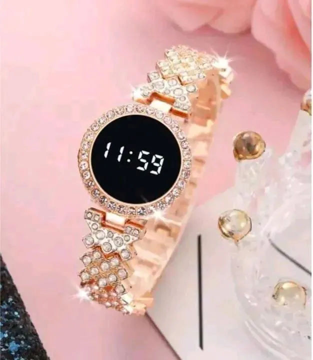 *Product Name*: Luxury Digital Watch with Crystal Accents for Women
*Product Description*: Perfect for any occasion, this digital watch adds a touch of luxury to your everyday look. Whether you’re heading to work, a wedding, or a festive gathering, its el