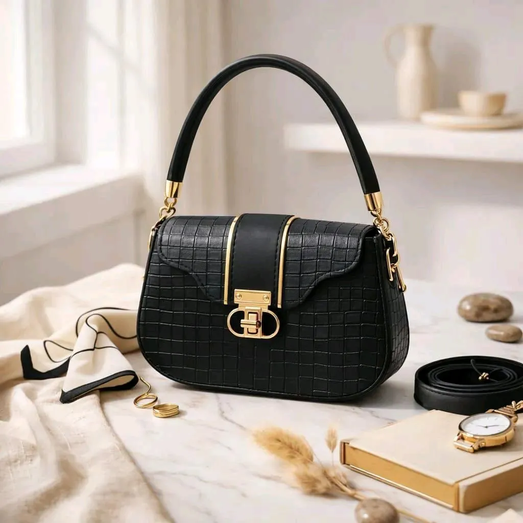 *Product Name*: Black Leather Shoulder Bag for Women 6x8 Inches
*Product Description*: 
*Product Details*:Material: Leather
Pattern: Plain
Number Of Pieces: 1 Pc
Gender: Women's
Color: Black
Package Includes: 1 x Shoulder Bag
Length: 6 Inches
Width: 8 Inc