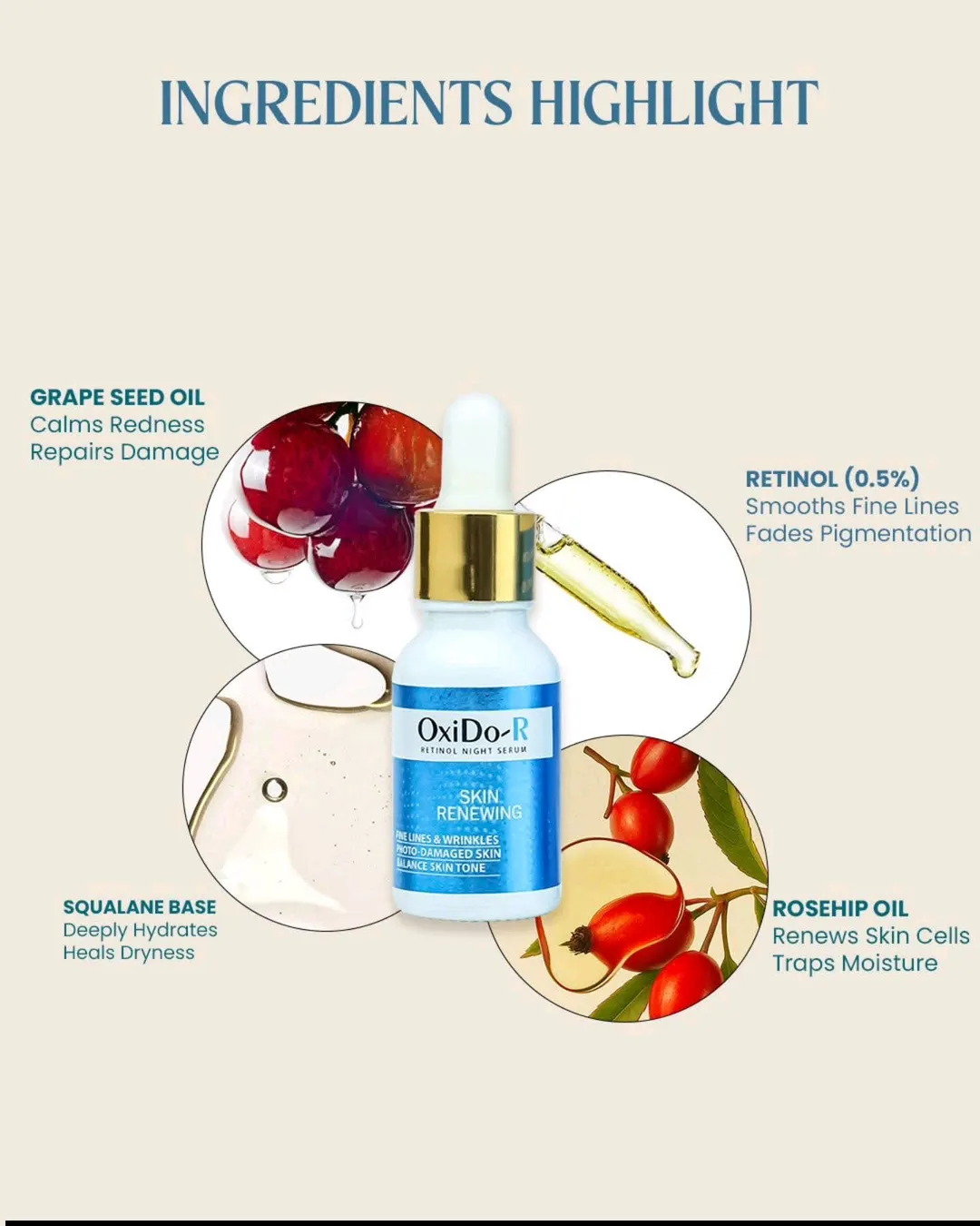 Oxido R serum for wrinkles and age spots