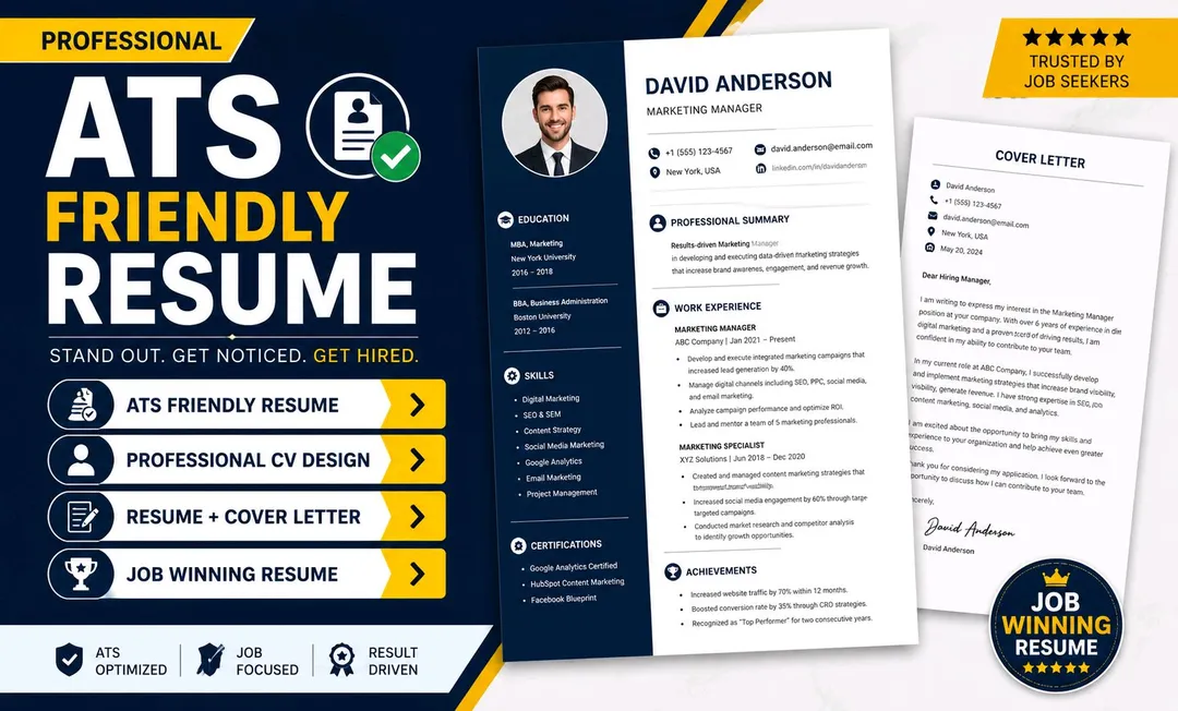 I will Design unique Professional CV to get Job with 1 week