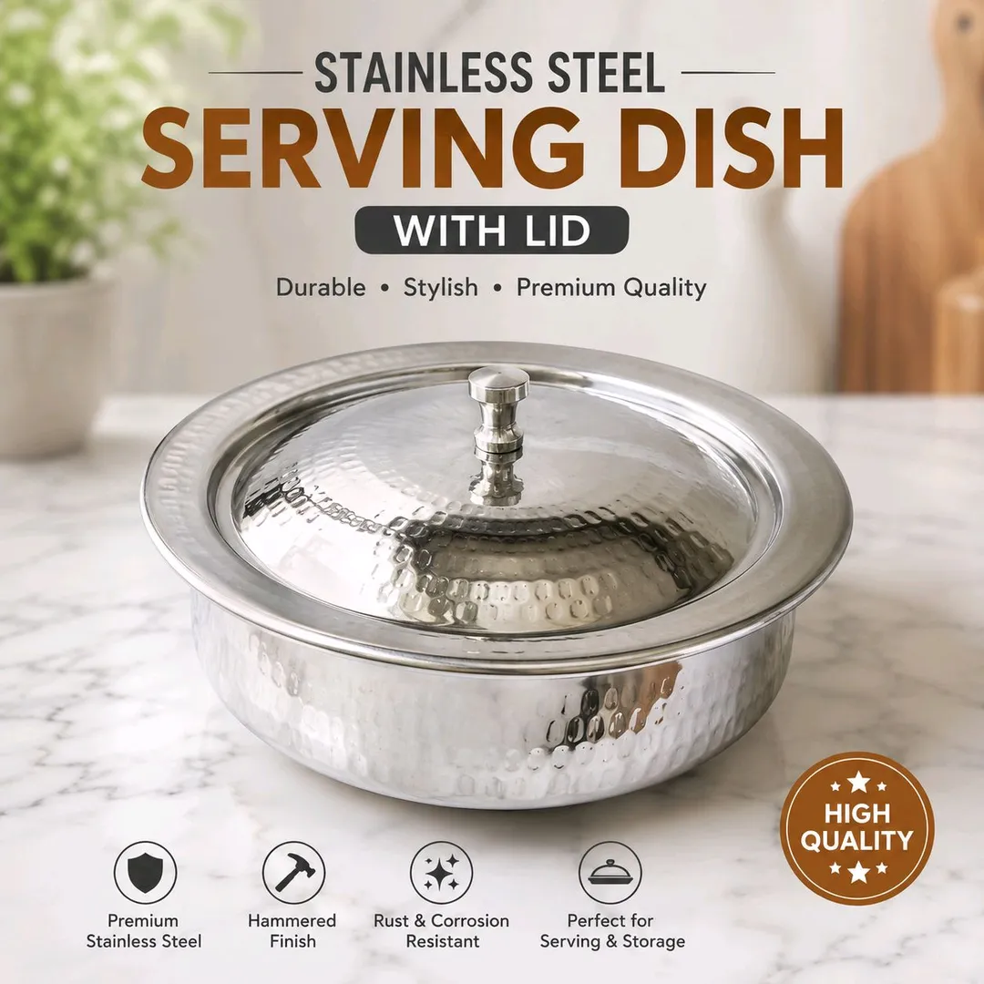 stainless steel Serving Dish