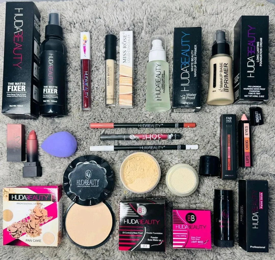 *Product Name*: 15 in 1 Makeup Set for Pakistani Women
*Product Details*:Material: Synthetic
Color: Multicolor
Product Feature: 15 in 1
Package Includes: 1 x Lipsticks, 1 x Lip Gloss, 1 x Primer, 1 x Setting Spray, 1 x Foundation, 1 x Compact Face Powder,