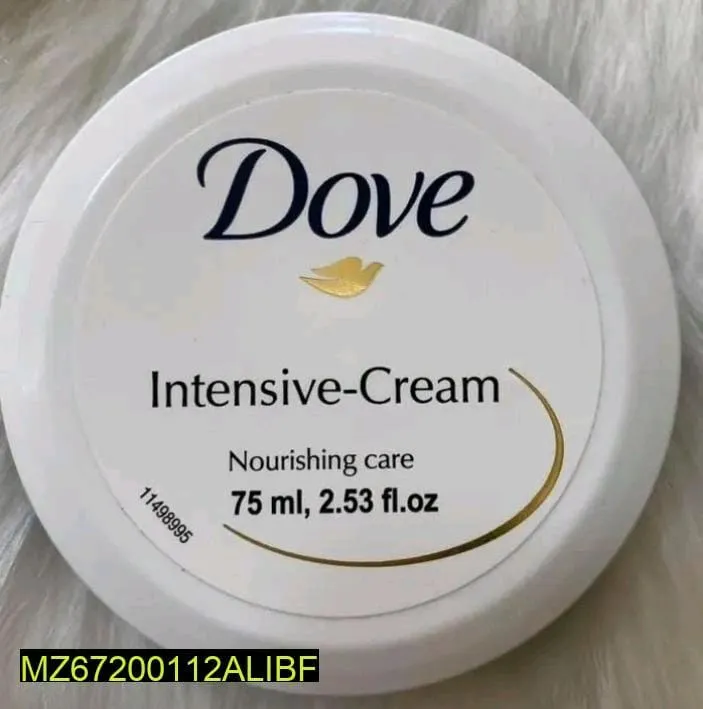*Product Name*: Dove Intensive Cream 75ml Anti-Aging Moisturizer
*Product Details*:Material: Cream
Product Type: Nourishing Cream
Product Details: Lightweight And Anti-Aging Formula, Moisturizes Dry Skin With 24 Hour Moisture Lock, Leaves Skin Soft With N