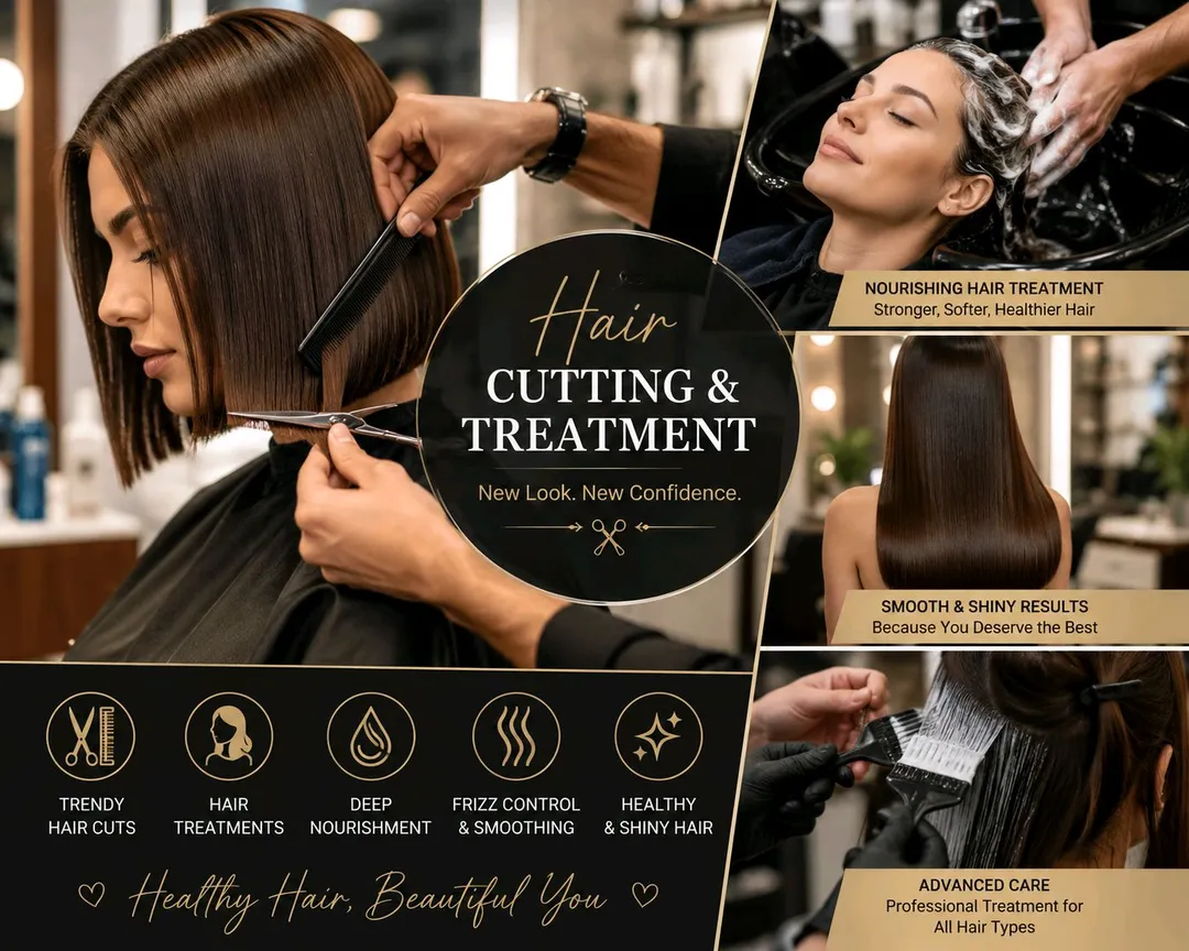 ✨ Professional Hair Cutting & Treatment – Get Healthy, Smooth & Shiny Hair! ✂️💇‍♀️
