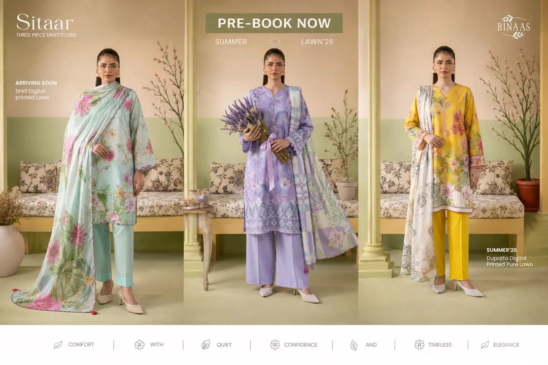 Sitaar Gull Jee 3-Piece Lawn Suit