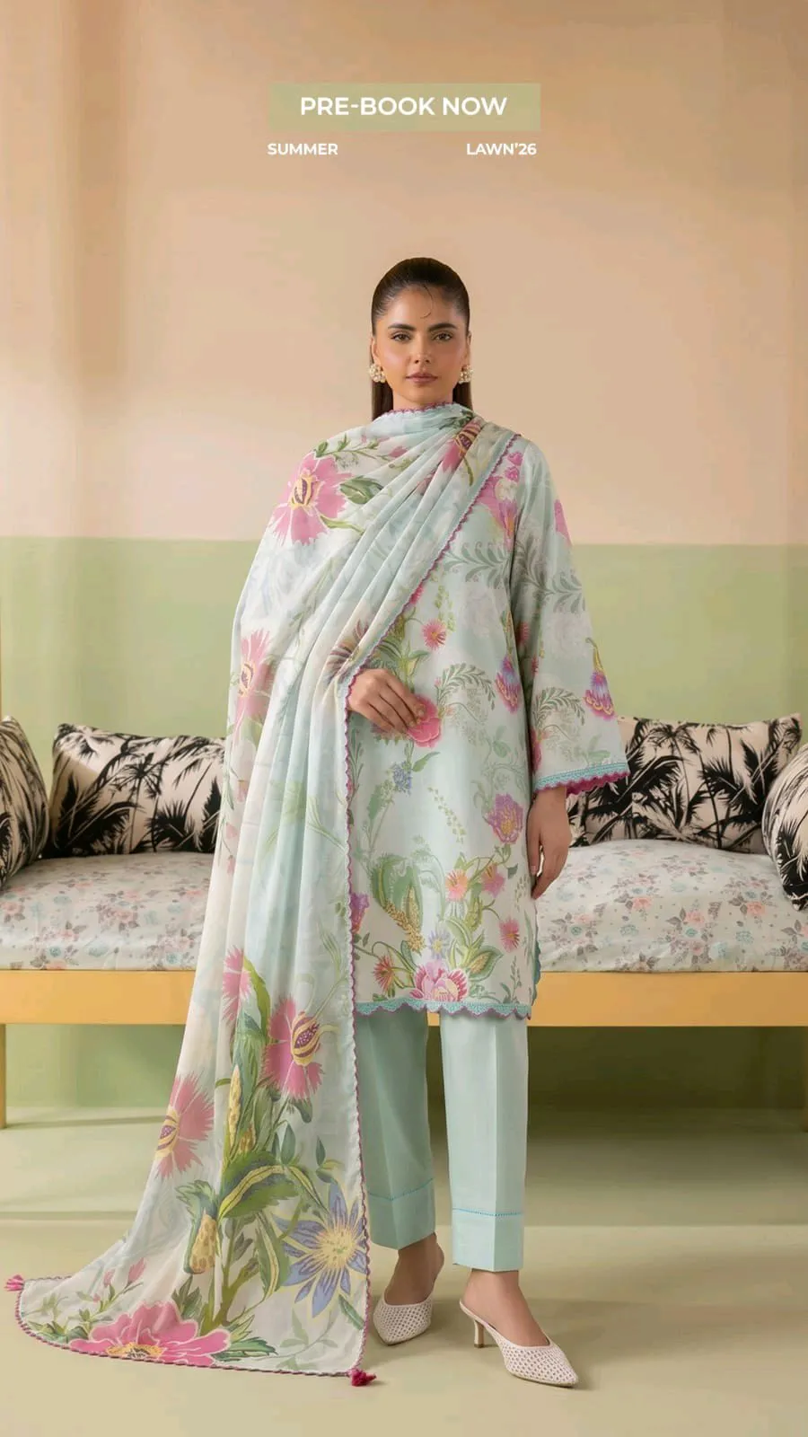 💥 *New Arrival*💥. 🌸 *SITAAR - GULL JEE*. ✨ Unstitched 3-Piece Lawn.
🌸 *SITAAR - GULL JEE*
✨ Unstitched 3-Piece Lawn  
🧵 Article Details:
👗 Shirt: D. Printed Lawn 
🧣 Dupatta: D. Printed Lawn
👖 Trouser: Dyed Cambric Cotton
