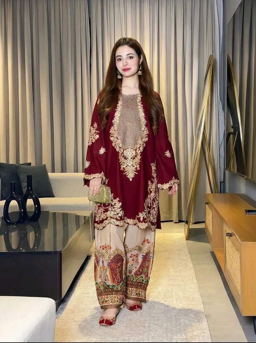 ladies new arrival collection ful embroidery 3pcs