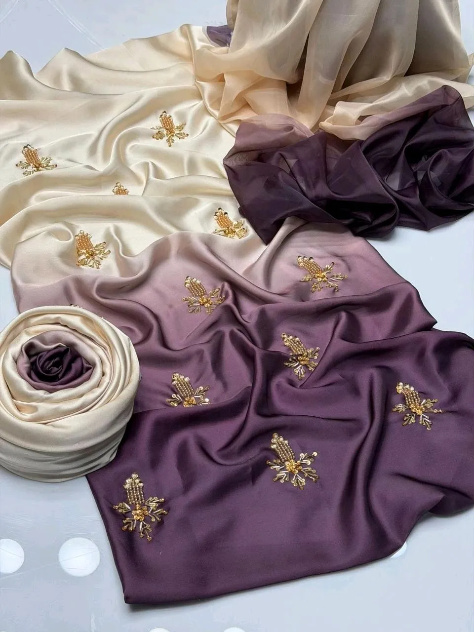 new slik trending embroidery suit