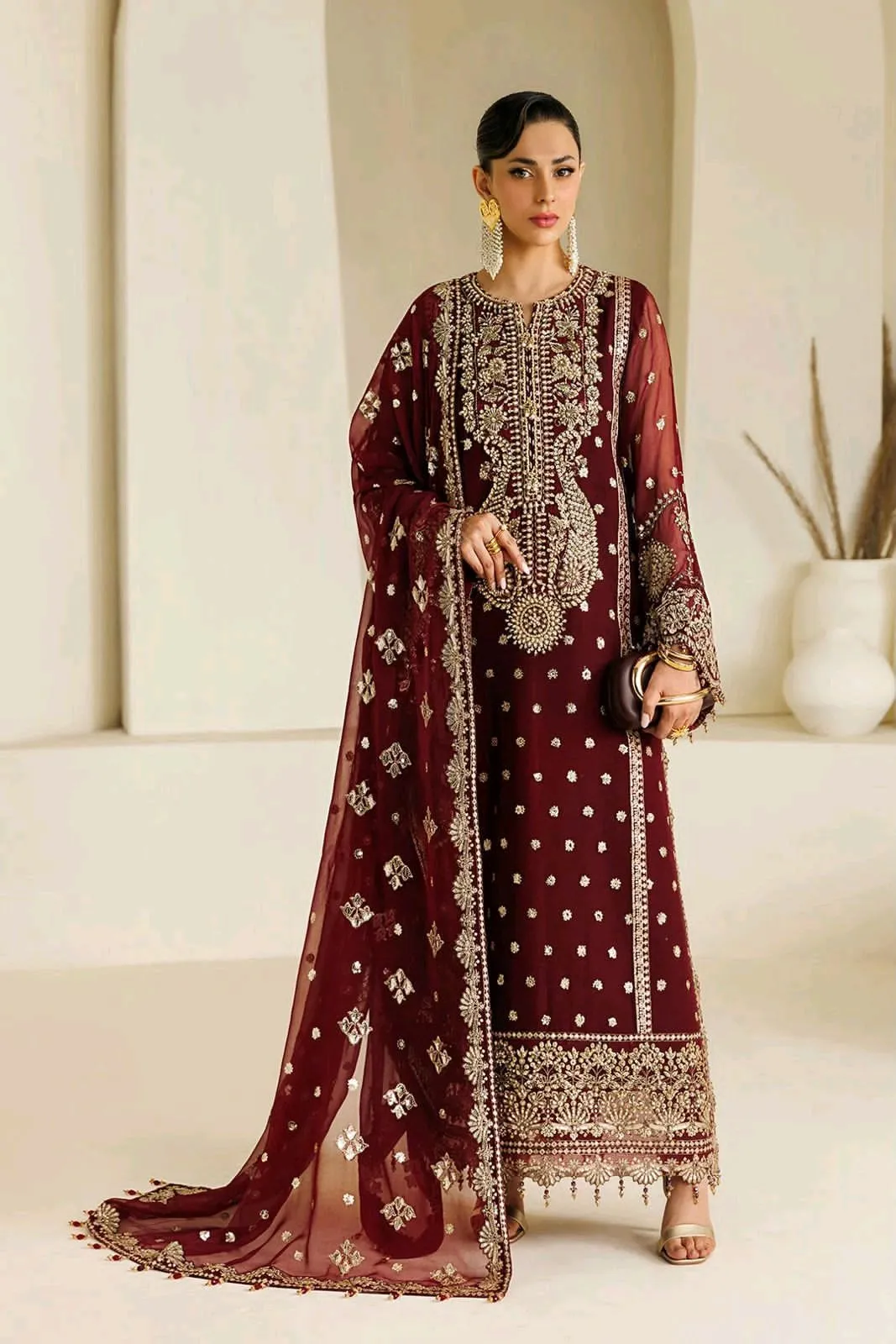 new Bridal embroidery suit