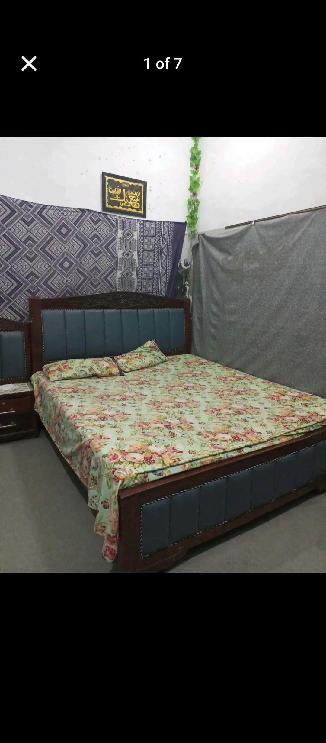 dabal bed and side tebal for sale like new