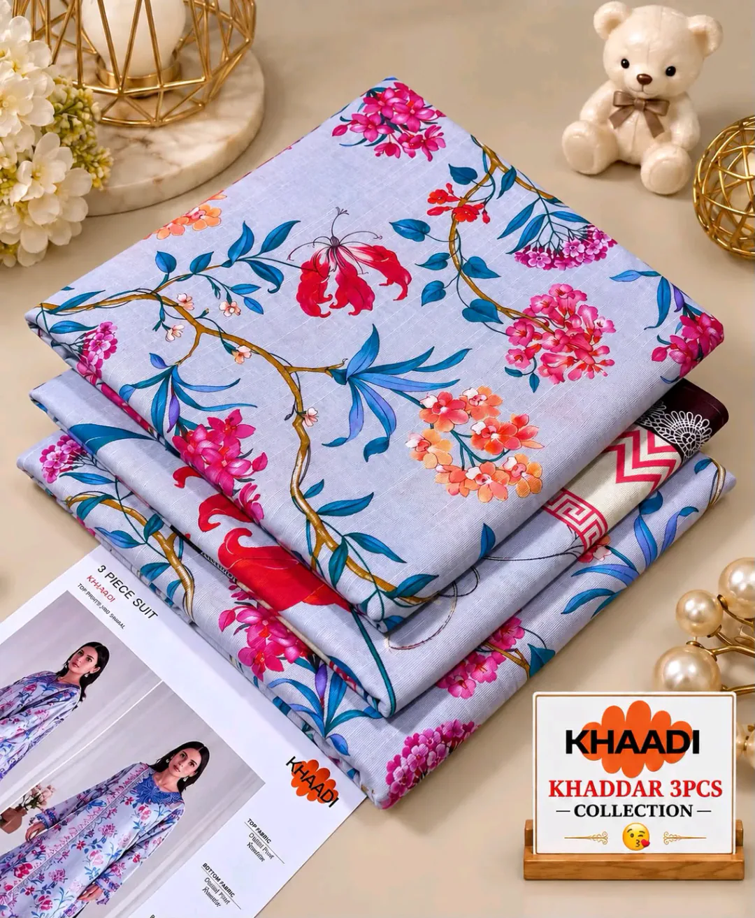Elaf Collection Khaddi Printed Khaddar 3 Piece Suit
