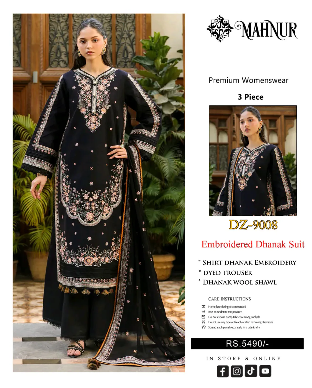 Passion by Ladies IZEL 6526 Winter Collection – Dhanak 3 Piece Suit | Brand Code 385*A