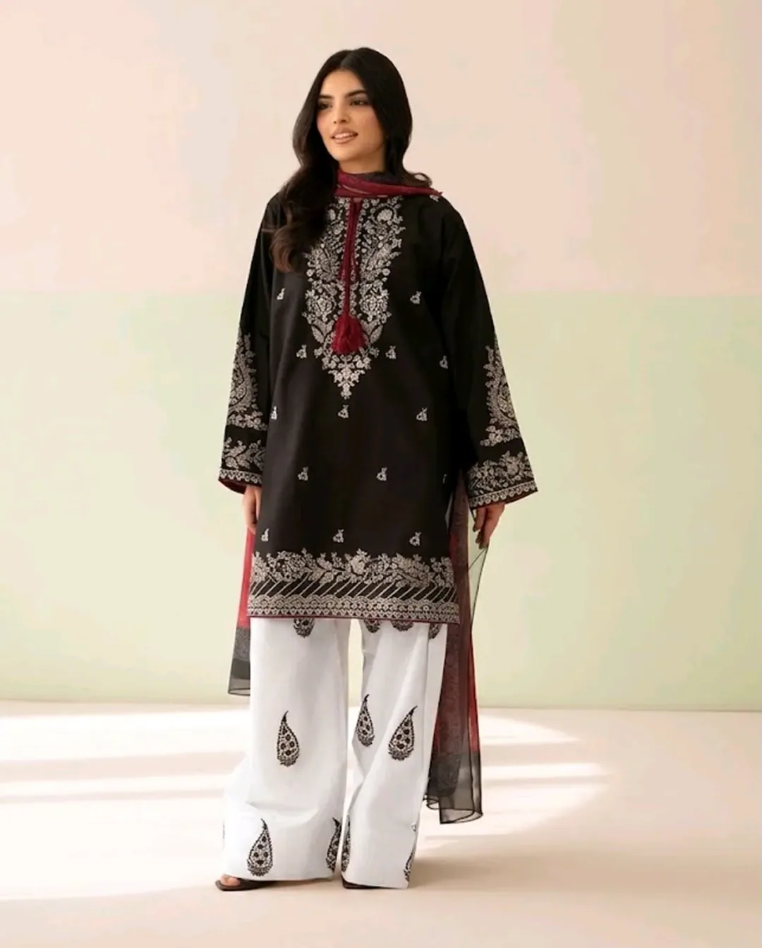 Elaf Collection Premium Airjet Dhanak 3PC Winter Suit | Digital Wool Shawl | Naqsh 1376