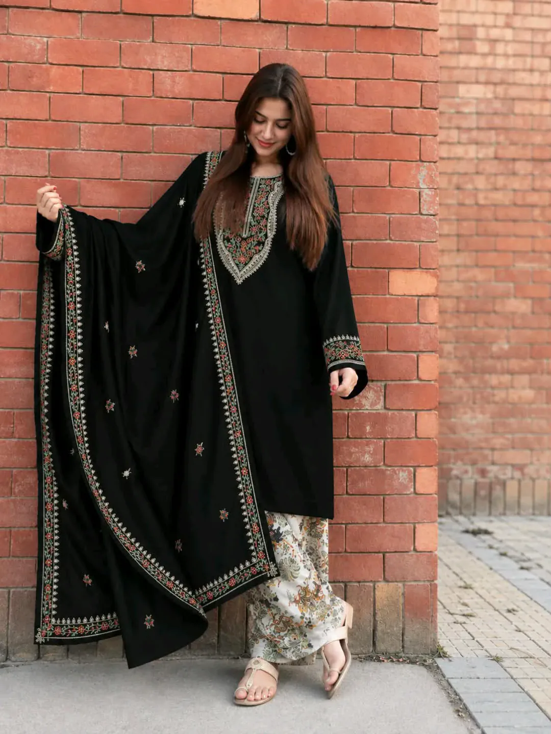 LAAM Winter 3PC Embroidered Airjet Dhanak Suit 2026-27 | Brand Code 31**A