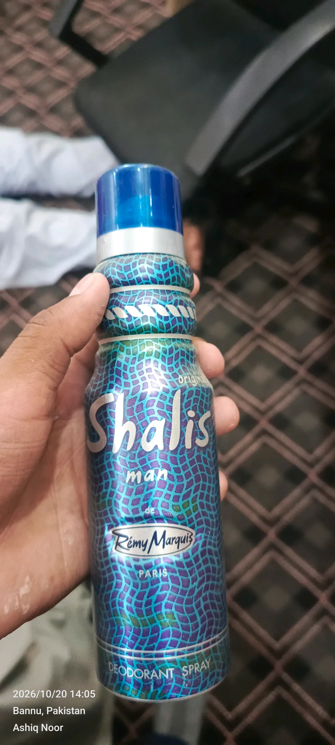original shalis body spray for man's
