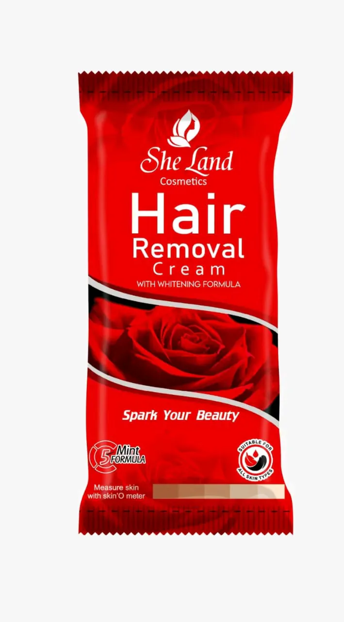She Land Hair Removal Cream sachets Whiting Rose For All Skin